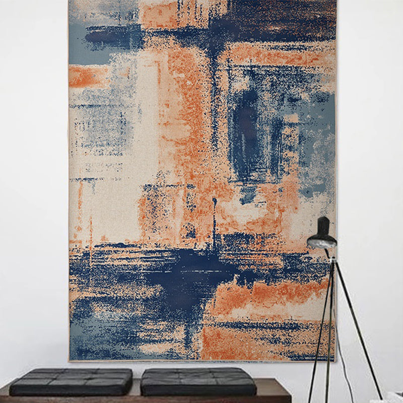 Creative Abstract Pattern Rug Multicolor Cotton Blend Area Carpet Non-Slip Machine Washable Indoor Rug for Decoration Clearhalo 'Area Rug' 'Rug' 2215360