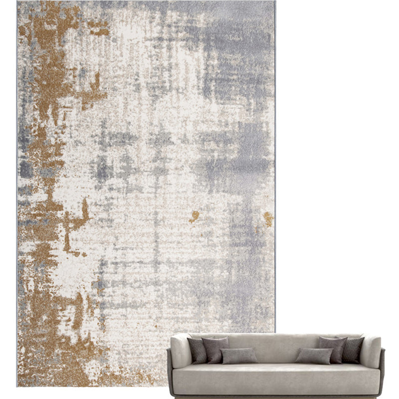 Multi Colored Abstract Pattern Rug Polyster Simple Carpet Anti-Slip Washable Stain-Resistant Area Rug for Home Grey Clearhalo 'Area Rug' 'Rug' 2215383