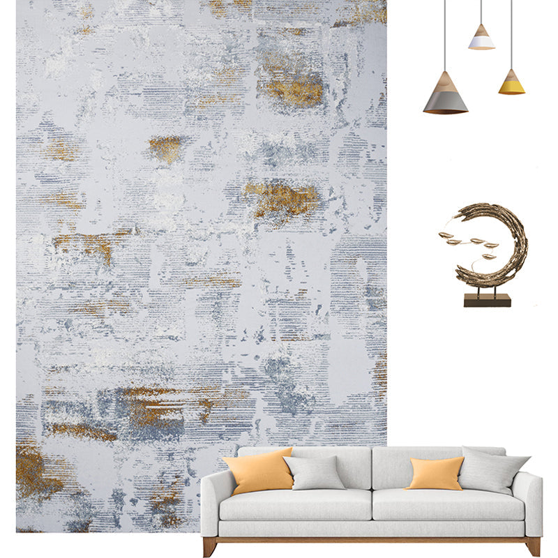 Industrial Abstract Print Rug Multi-Color Cotton Blend Area Carpet Pet Friendly Easy Care Indoor Rug for Living Room Blue-Gray Clearhalo 'Area Rug' 'Rug' 2215392