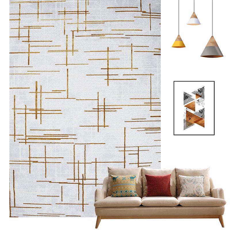 Industrial Abstract Print Rug Multi-Color Cotton Blend Area Carpet Pet Friendly Easy Care Indoor Rug for Living Room Brown Clearhalo 'Area Rug' 'Rug' 2215399