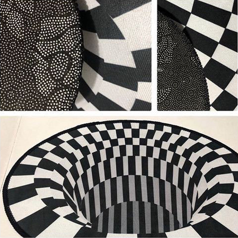 Scandinavian Decoration Rug Multi Colored 3D Plaid Print Carpet Polypropylene Easy Care Machine Washable Rug Clearhalo 'Area Rug' 'Rug' 2215721