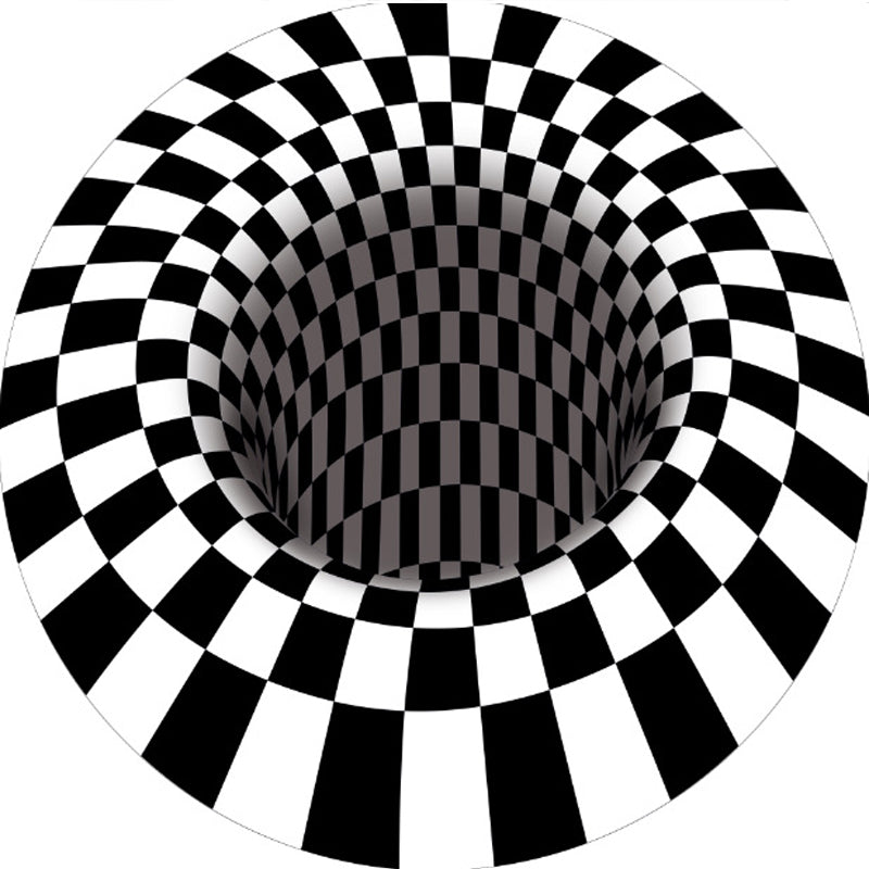 Scandinavian Decoration Rug Multi Colored 3D Plaid Print Carpet Polypropylene Easy Care Machine Washable Rug Clearhalo 'Area Rug' 'Rug' 2215728