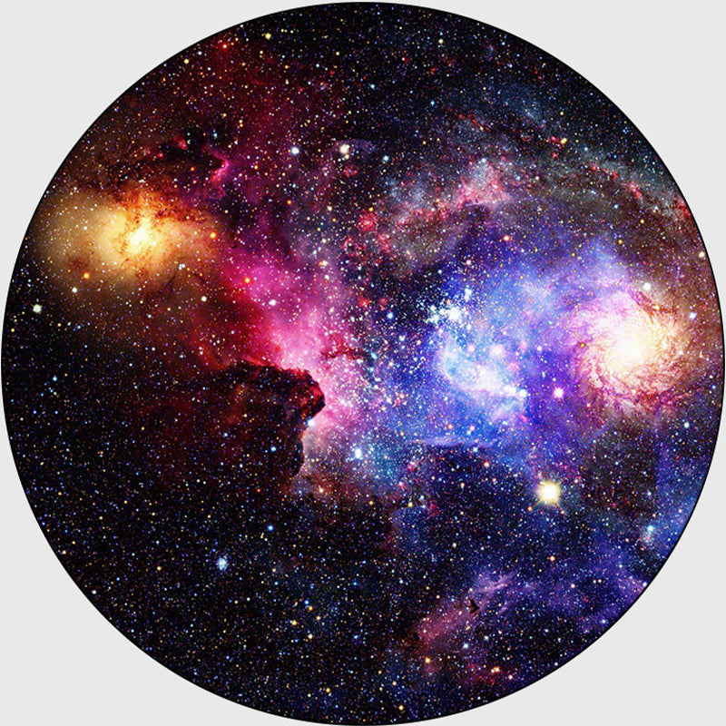 Nordic Living Room Rug Multi Colored 3D Space Print Carpet Synthetics Anti-Slip Backing Stain-Resistant Rug Purple Clearhalo 'Area Rug' 'Rug' 2215782