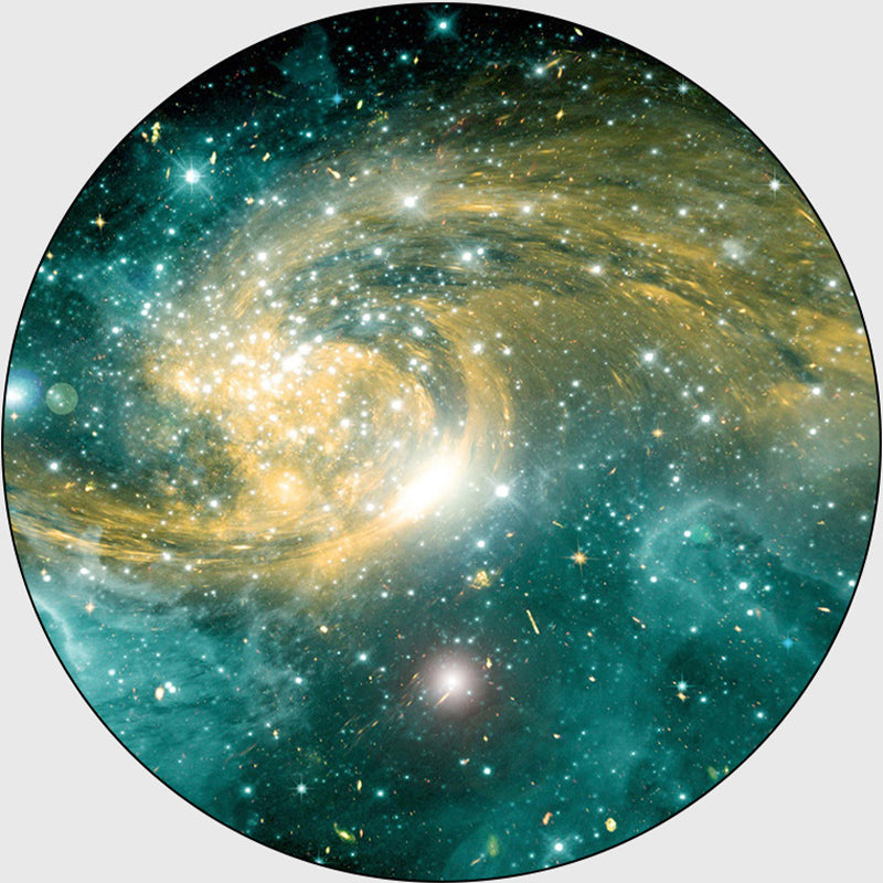 Nordic Living Room Rug Multi Colored 3D Space Print Carpet Synthetics Anti-Slip Backing Stain-Resistant Rug Yellow-Green Clearhalo 'Area Rug' 'Rug' 2215785