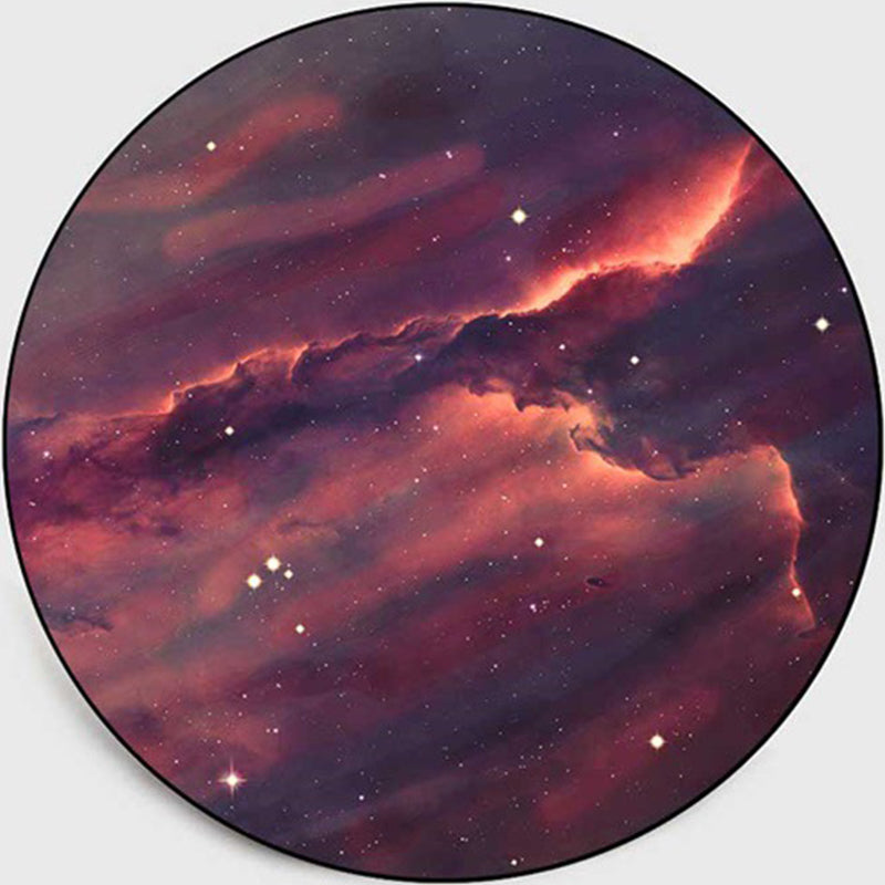 Multi-Color Childrens Room Rug Contemporary Space 3D Printed Area Rug Polyster Non-Slip Washable Carpet Gray-Red Clearhalo 'Area Rug' 'Rug' 2215806