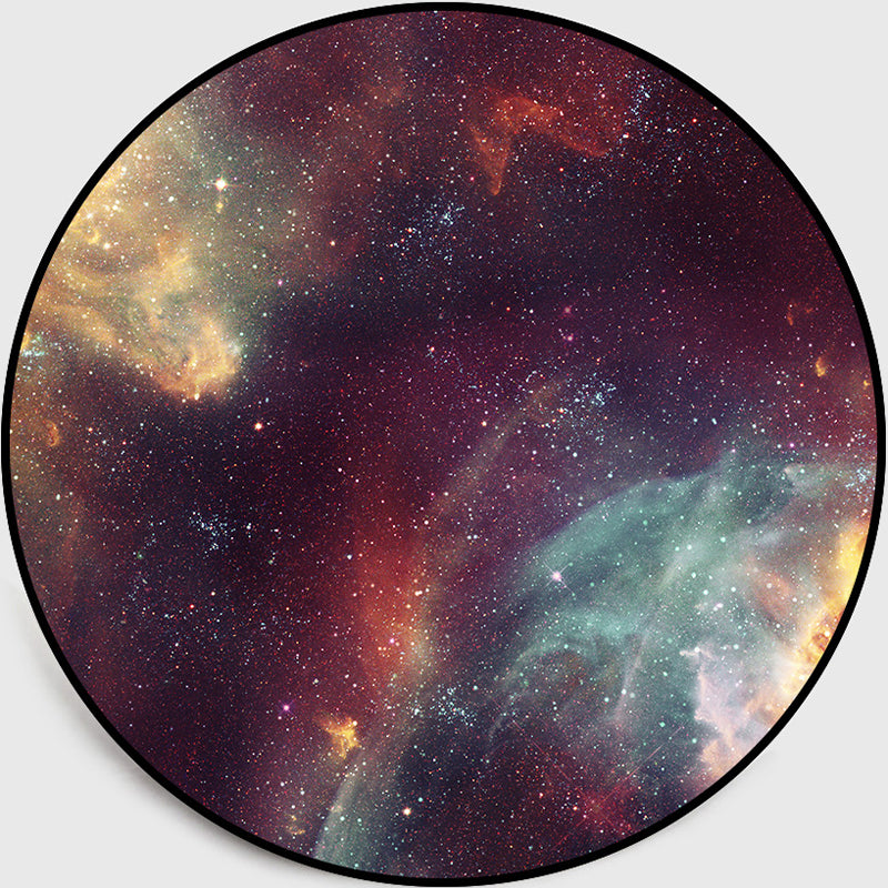 Trendy 3D Starry Sky Rug Multi Colored Synthetics Area Carpet Non-Slip Backing Machine Washable Rug for Kids Room Clearhalo 'Area Rug' 'Rug' 2215820