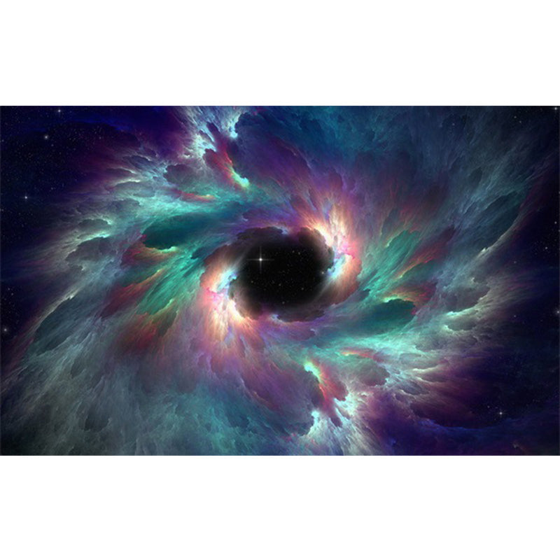 Calming Childrens Rug Multi-Color 3D Starry Sky Pattern Carpet Polypropylene Non-Slip Machine Washable Rug Green Clearhalo 'Area Rug' 'Rug' 2215890