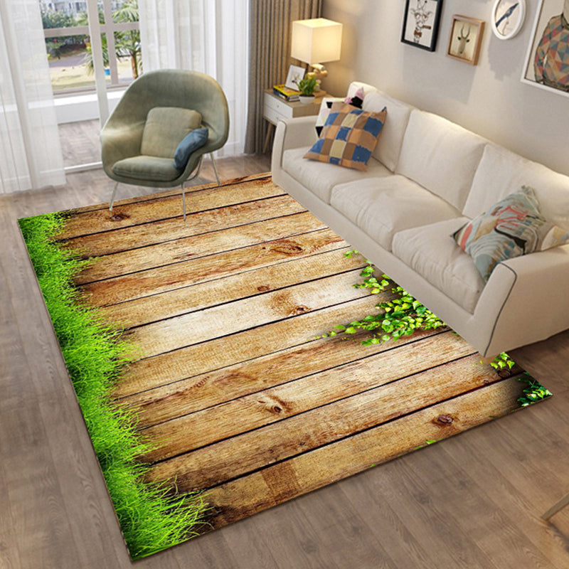 Multi Colored Relaxing Rug Cotton Blend Cartoon Pattern Indoor Rug Machine Washable Anti-Slip Rug for Decor Clearhalo 'Area Rug' 'Rug' 2215911