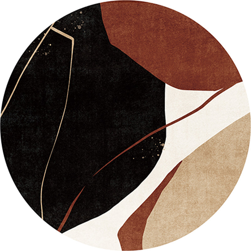 Simple Multicolor Contemporary Rug Cotton Blend Color Block Indoor Rug Anti-Slip Backing Easy Care Carpet for Decor Black Clearhalo 'Area Rug' 'Rug' 2216050