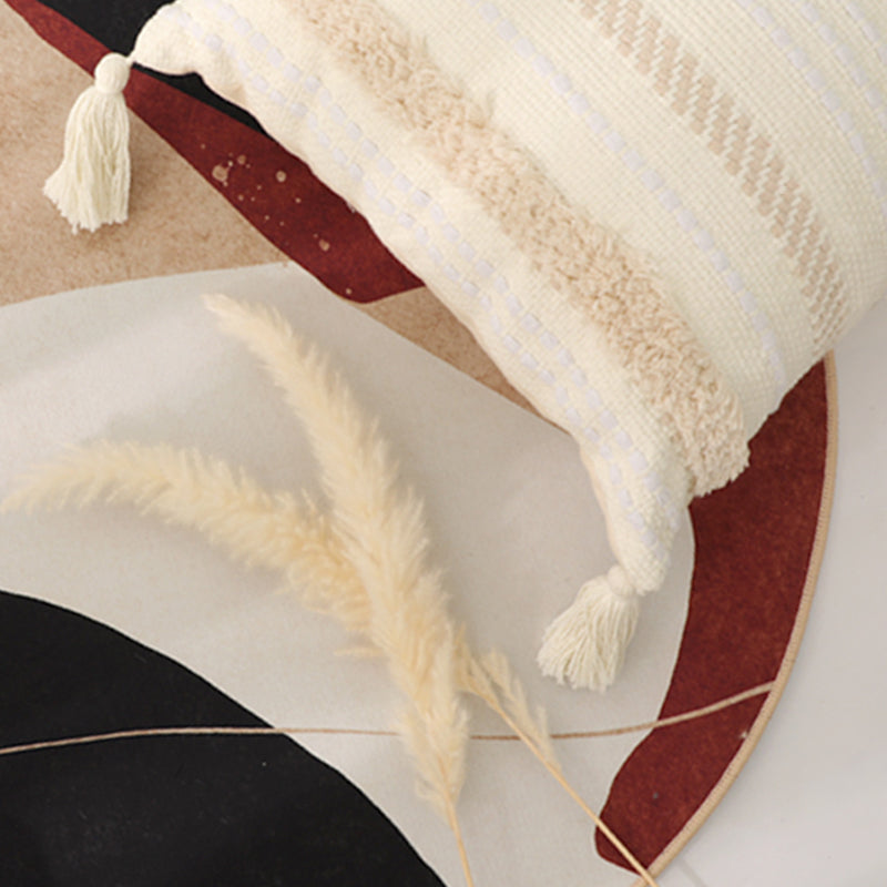 Simple Multicolor Contemporary Rug Cotton Blend Color Block Indoor Rug Anti-Slip Backing Easy Care Carpet for Decor Clearhalo 'Area Rug' 'Rug' 2216055