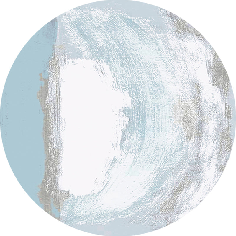 Multi Color Creative Rug Cotton Blend Colorblock Area Carpet Non-Slip Washable Rug for Parlor Light Blue Clearhalo 'Area Rug' 'Rug' 2216068