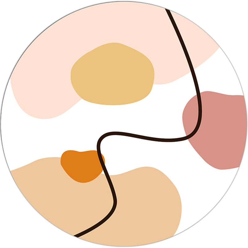 Multi Color Creative Rug Cotton Blend Colorblock Area Carpet Non-Slip Washable Rug for Parlor Yellow Clearhalo 'Area Rug' 'Rug' 2216071