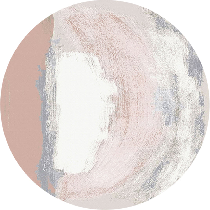 Multi Color Creative Rug Cotton Blend Colorblock Area Carpet Non-Slip Washable Rug for Parlor Light Pink Clearhalo 'Area Rug' 'Rug' 2216073