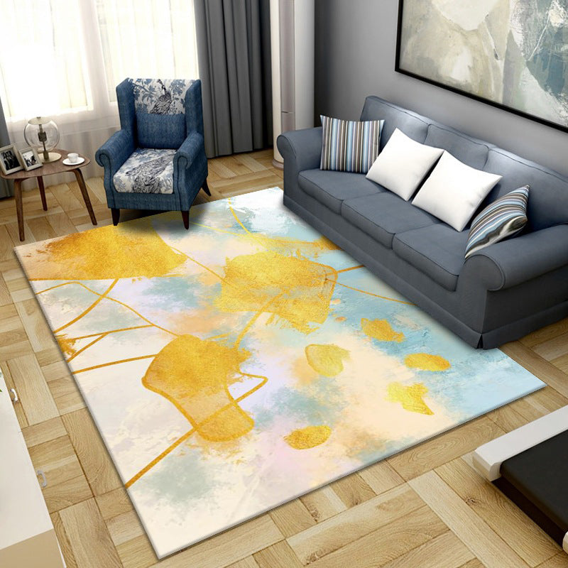 Simple Color Block Rug Multi-Color Synthetics Area Carpet Non-Slip Backing Washable Easy Care Rug for Living Room Light Blue Clearhalo 'Area Rug' 'Rug' 2216086