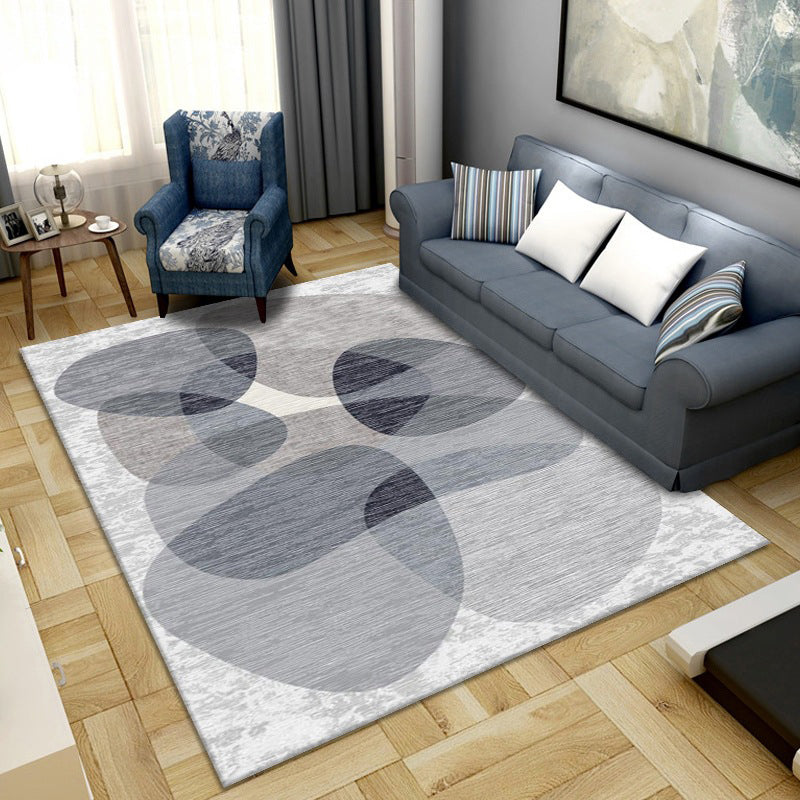Simple Color Block Rug Multi-Color Synthetics Area Carpet Non-Slip Backing Washable Easy Care Rug for Living Room Grey Clearhalo 'Area Rug' 'Rug' 2216109