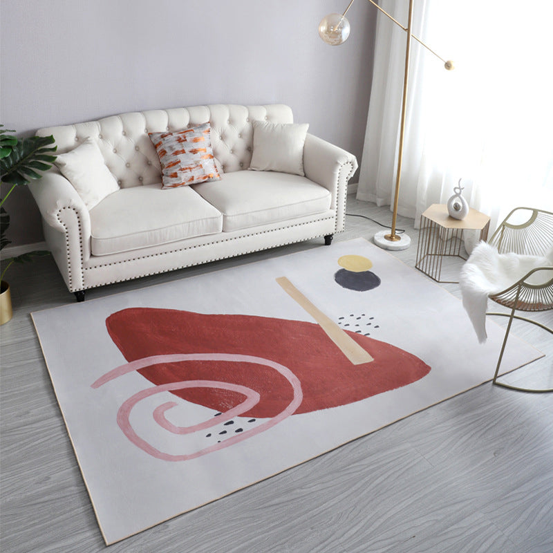 Morandi Color Parlor Rug Western Colorblock Carpet Synthetics Non-Slip Washable Indoor Rug Clearhalo 'Area Rug' 'Rug' 2216191