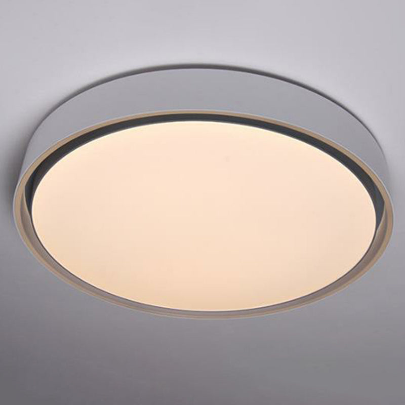 Nordic Style Circle Flush Ceiling Light Aluminum Bedroom LED Flush Mount Lighting Fixture Clearhalo 'Ceiling Lights' 'Close To Ceiling Lights' 'Close to ceiling' 'Flush mount' Lighting' 2217315