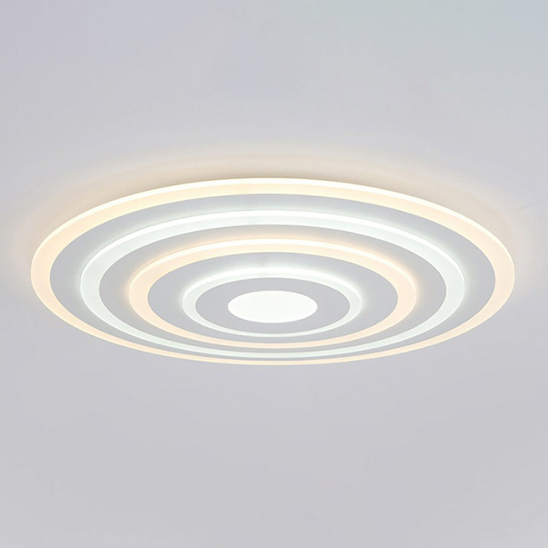 Acrylic Ultra-Thin Flush Ceiling Light Contemporary White LED Flush Mount Lighting Fixture Clearhalo 'Ceiling Lights' 'Close To Ceiling Lights' 'Close to ceiling' 'Flush mount' Lighting' 2218065