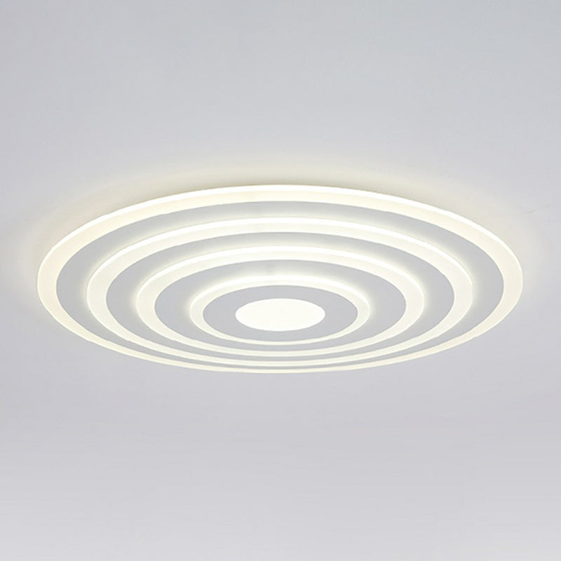 Acrylic Ultra-Thin Flush Ceiling Light Contemporary White LED Flush Mount Lighting Fixture Clearhalo 'Ceiling Lights' 'Close To Ceiling Lights' 'Close to ceiling' 'Flush mount' Lighting' 2218066