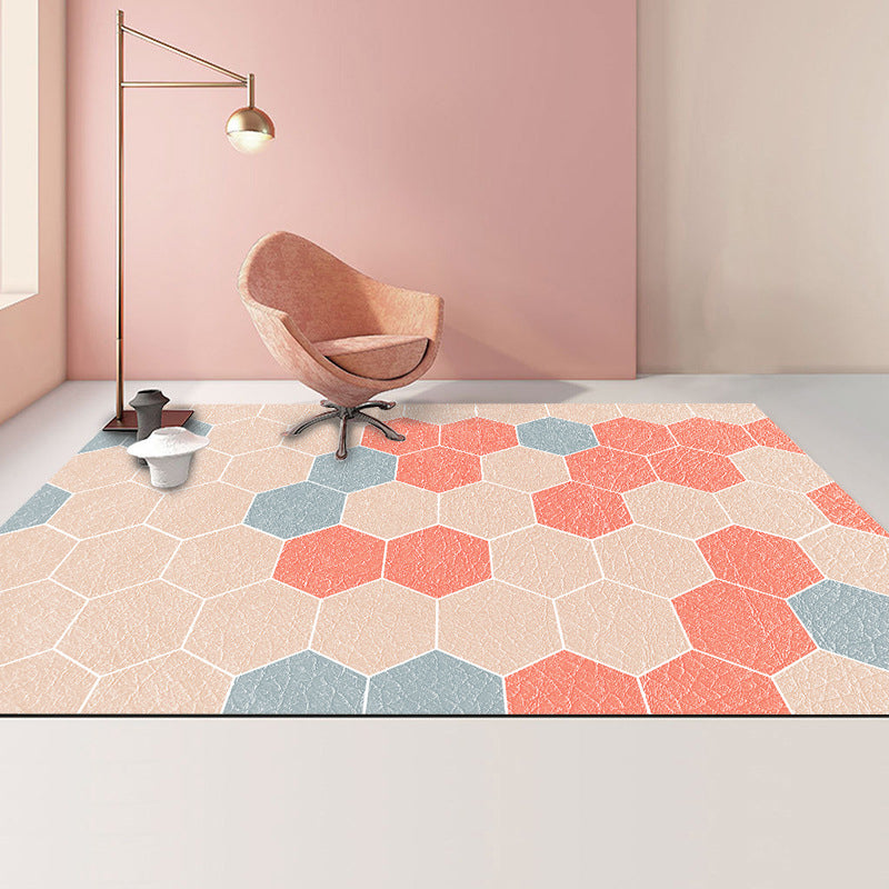 Casual Colorblock Rug Multi-Color Polyster Area Carpet Non-Slip Backing Easy Care Indoor Rug for Home Decor Clearhalo 'Area Rug' 'Rug' 2225426