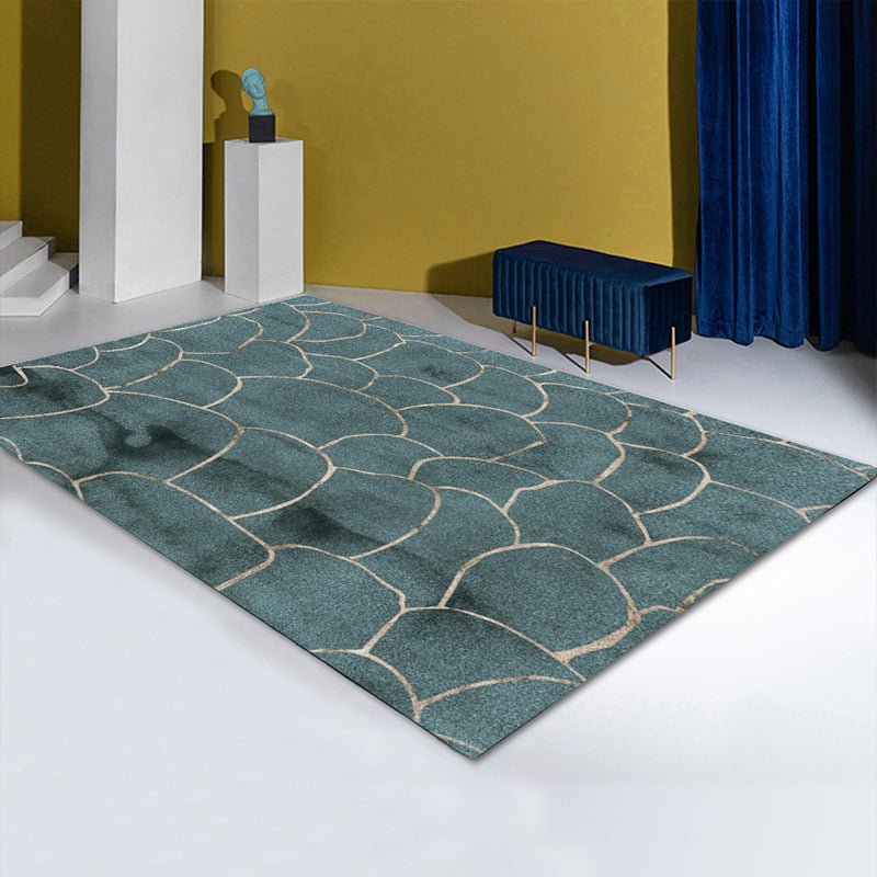 Simple Color Block Rug Multi-Color Polyster Area Carpet Non-Slip Backing Machine Washable Rug for Bedroom Clearhalo 'Area Rug' 'Rug' 2225550