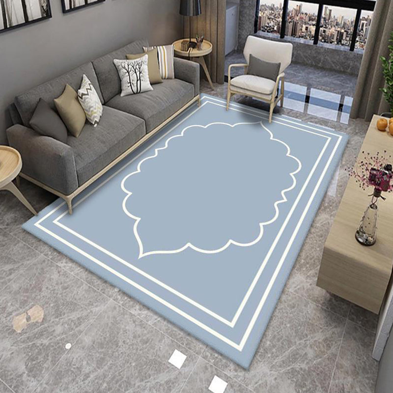 Modern Living Room Rug Multi Color Colorblock Area Carpet Polyster Non-Slip Machine Washable Rug Clearhalo 'Area Rug' 'Rug' 2225604