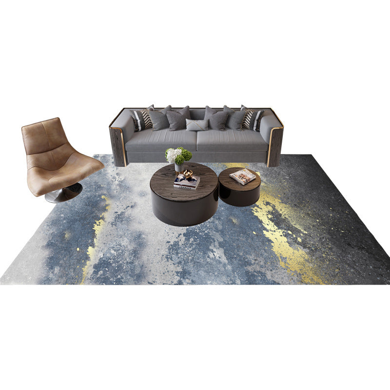 Casual Multi Color Colorblock Rug Polypropylene Nordic Indoor Rug Non-Slip Pet Friendly Carpet for Decor Clearhalo 'Area Rug' 'Rug' 2225645