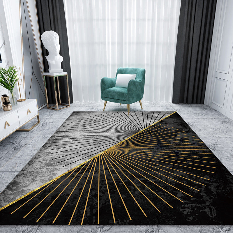 Casual Multi Color Colorblock Rug Polypropylene Nordic Indoor Rug Non-Slip Pet Friendly Carpet for Decor Clearhalo 'Area Rug' 'Rug' 2225650