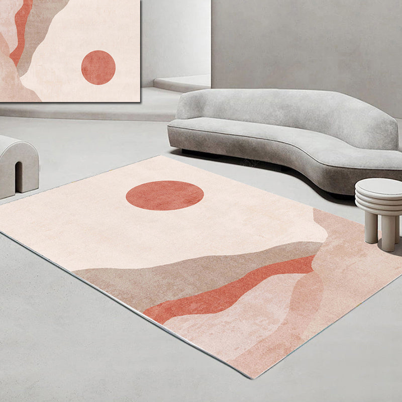 Morandi Color Western Rug Cotton Blend Colorblock Area Carpet Non-Slip Backing Washable Rug for Bedroom Clearhalo 'Area Rug' 'Rug' 2225669