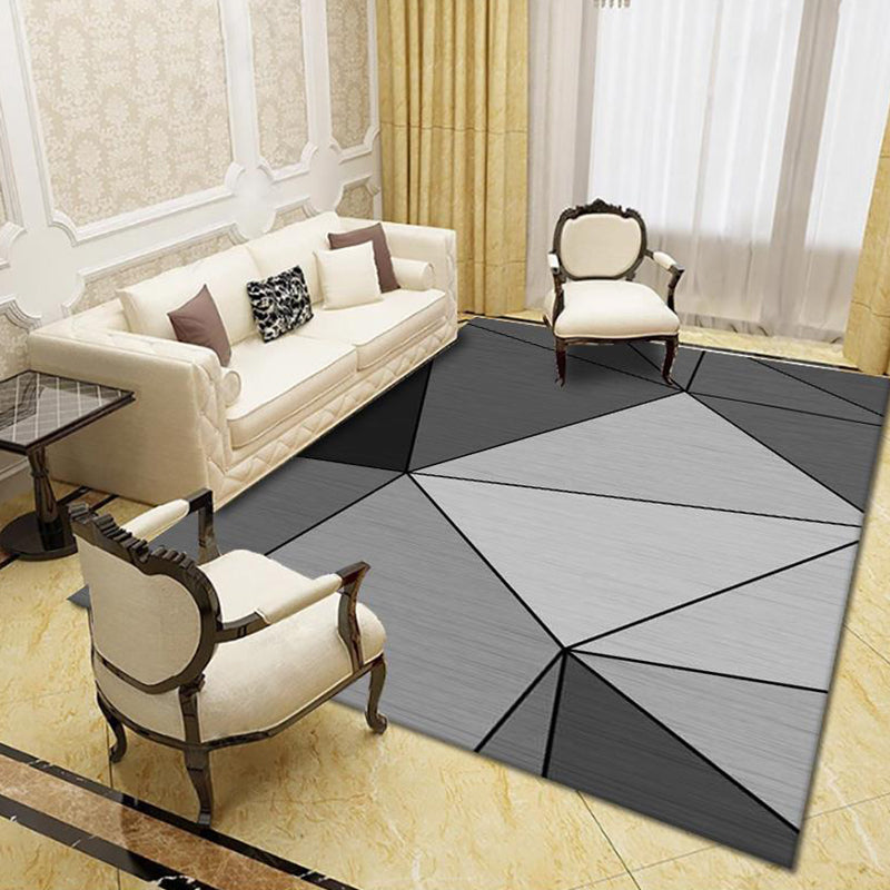 Modern Living Room Rug Multi Colored Geo Print Carpet Polypropylene Anti-Slip Pet Friendly Indoor Rug Clearhalo 'Area Rug' 'Modern' 'Rugs' Rug' 2226006