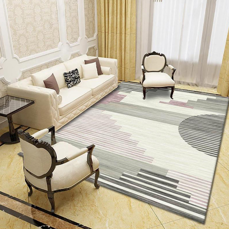 Modern Living Room Rug Multi Colored Geo Print Carpet Polypropylene Anti-Slip Pet Friendly Indoor Rug Clearhalo 'Area Rug' 'Modern' 'Rugs' Rug' 2226007