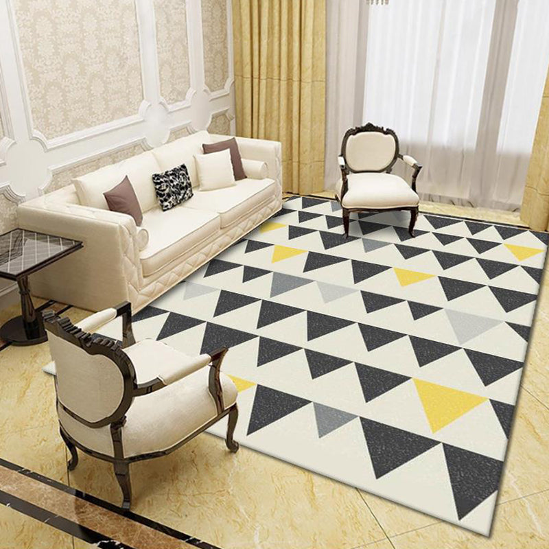 Modern Living Room Rug Multi Colored Geo Print Carpet Polypropylene Anti-Slip Pet Friendly Indoor Rug Clearhalo 'Area Rug' 'Modern' 'Rugs' Rug' 2226014