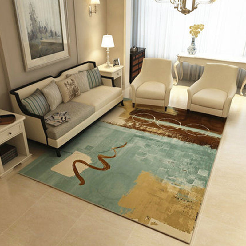 Modern Home Decor Rug Multi Color Abstract Print Area Carpet Synthetics Non-Slip Backing Pet Friendly Rug Clearhalo 'Area Rug' 'Modern' 'Rugs' Rug' 2227187
