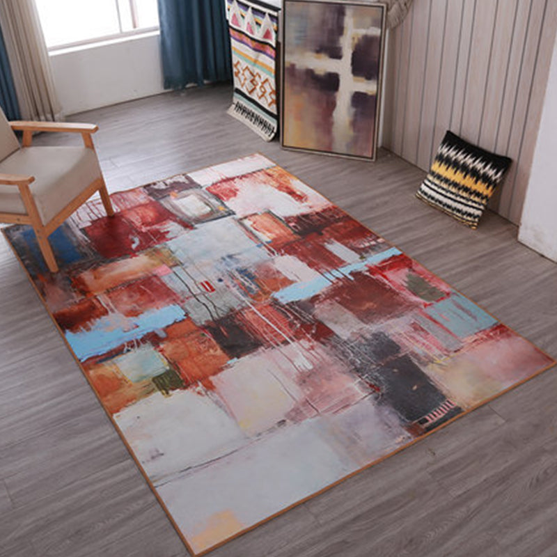 Modern Home Decor Rug Multi Color Abstract Print Area Carpet Synthetics Non-Slip Backing Pet Friendly Rug Clearhalo 'Area Rug' 'Modern' 'Rugs' Rug' 2227210