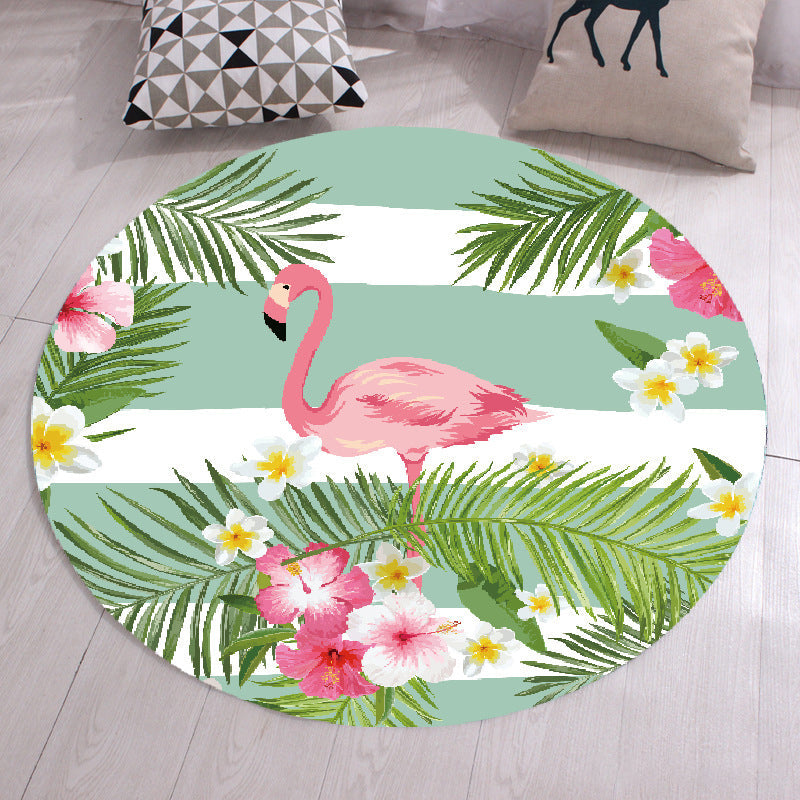 Multicolor Cute Rug Synthetics Animal Printed Area Carpet Machine Washable Anti-Slip Easy Care Rug for Childrens Light Green Clearhalo 'Area Rug' 'Modern' 'Rugs' Rug' 2227331