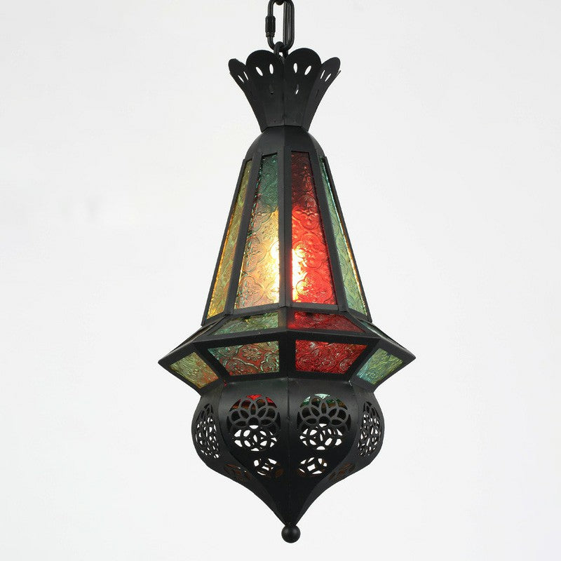 Single Suspension Light Antique Shaded Metallic Pendant Light Fixture in Black for Cafe Black A Clearhalo 'Ceiling Lights' 'Pendant Lights' 'Pendants' Lighting' 2236197_d49261cc-ec5f-4f38-a533-6883bbfc7ebe