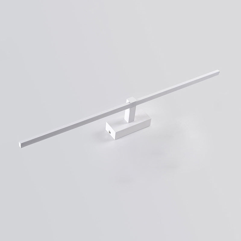 Linear Shaped Bathroom Wall Sconce Light Metallic Minimalist LED Vanity Lighting Ideas Clearhalo 'Cast Iron' 'Glass' 'Industrial' 'Modern wall lights' 'Modern' 'Tiffany' 'Traditional wall lights' 'Vanity Lights' 'Wall Lights' Lighting' 2236415
