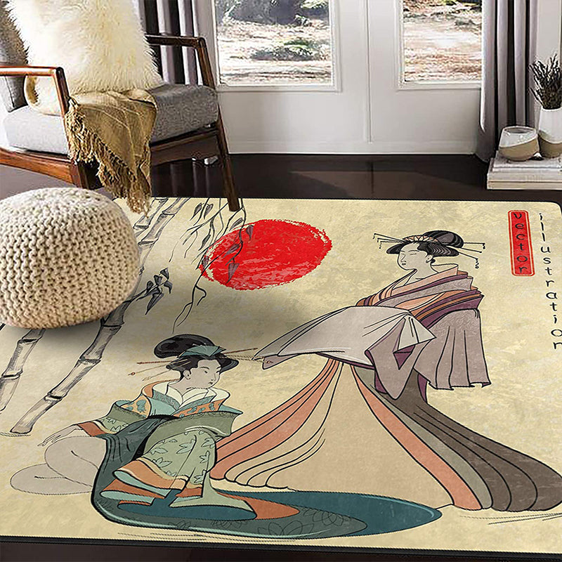 Funky Multicolor Tropical Rug Synthetics Animal Print Area Carpet Pet Friendly Easy Care Indoor Rug for Decoration Clearhalo 'Area Rug' 'Rug' 2238493