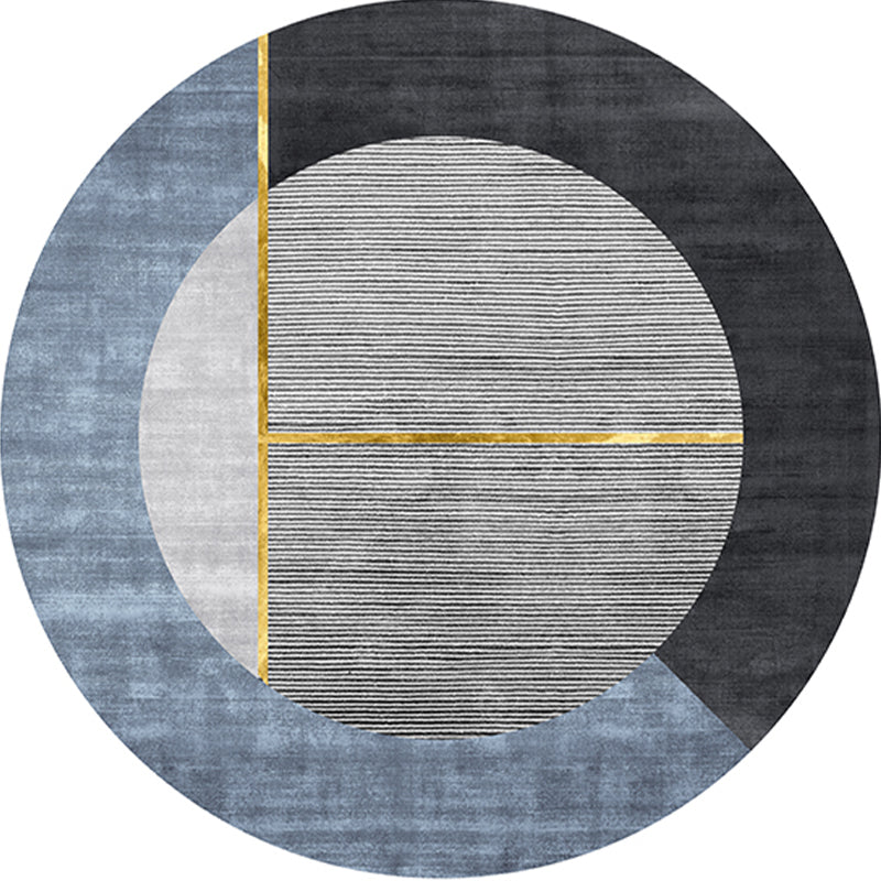 Western Abstract Print Rug Multi-Color Polypropylene Rug Non-Slip Backing Washable Carpet for Decoration Blue Clearhalo 'Area Rug' 'Rug' 2238525