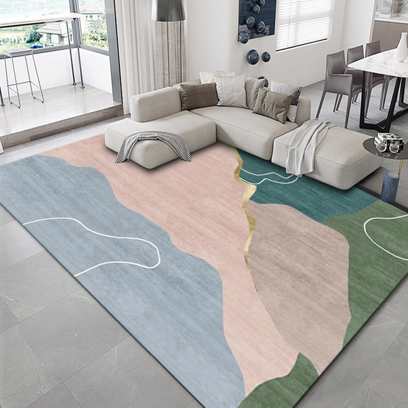 Luxury Geometric Print Rug Multi-Color Synthetics Carpet Anti-Slip Backing Pet Friendly Rug for Living Room Clearhalo 'Area Rug' 'Rug' 2238587