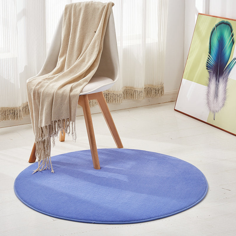 Simplicity Room Rug Multi Color Solid Color Area Carpet Synthetics Non-Slip Backing Easy Care Washable Indoor Rug Clearhalo 'Area Rug' 'Casual' 'Rugs' Rug' 2238772
