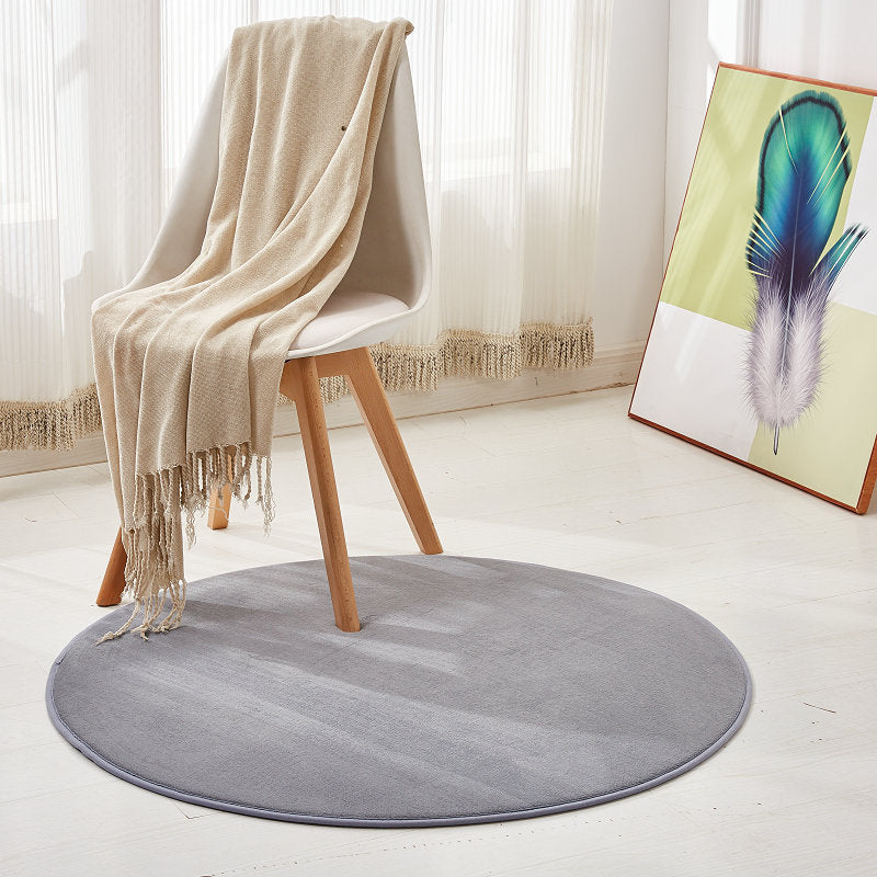 Simplicity Room Rug Multi Color Solid Color Area Carpet Synthetics Non-Slip Backing Easy Care Washable Indoor Rug Clearhalo 'Area Rug' 'Casual' 'Rugs' Rug' 2238776