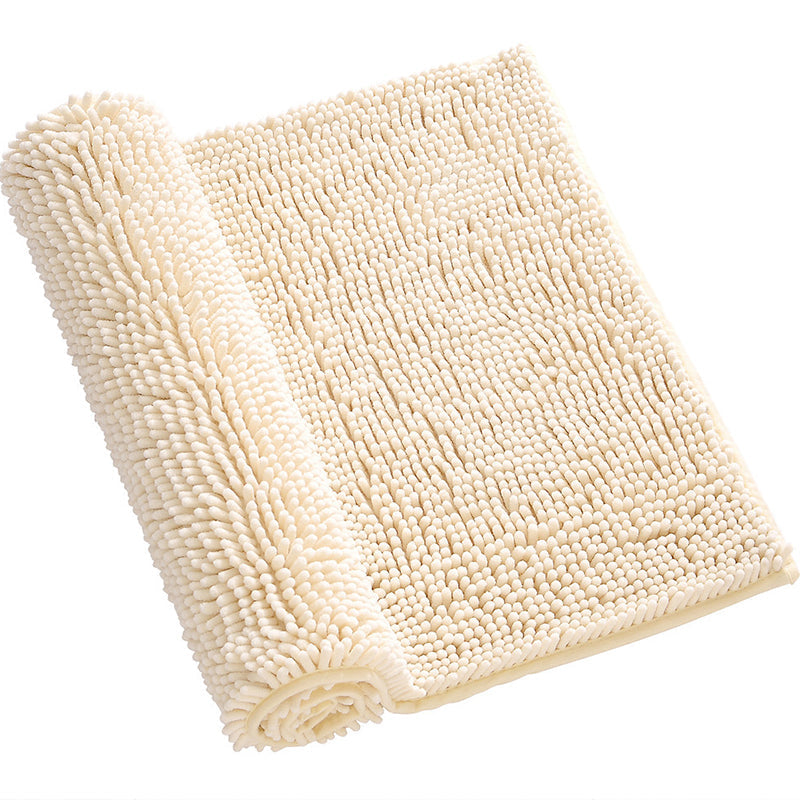 Simplicity Home Decor Rug Multi Color Plain Area Carpet Polypropylene Non-Slip Backing Machine Washable Rug Cream 1'4" x 2' Clearhalo 'Area Rug' 'Casual' 'Rugs' Rug' 2238992