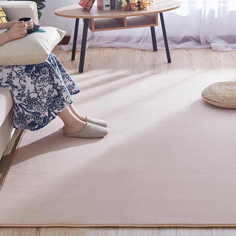 Multi-Colored Simple Rug Polypropylene Plain Area Rug Non-Slip Backing Machine Washable Carpet for Bedroom Camel Clearhalo 'Area Rug' 'Casual' 'Rugs' Rug' 2239065