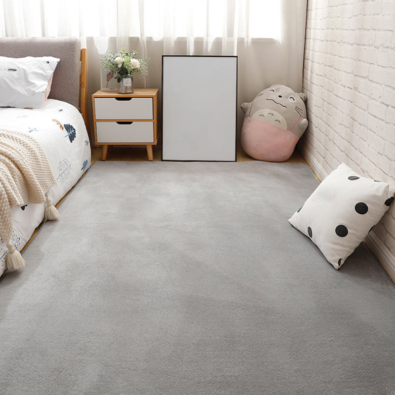 Multi Color Casual Rug Synthetics Solid Color Area Carpet Anti-Slip Backing Washable Easy Care Indoor Rug for Bedroom Clearhalo 'Area Rug' 'Rug' 2239201