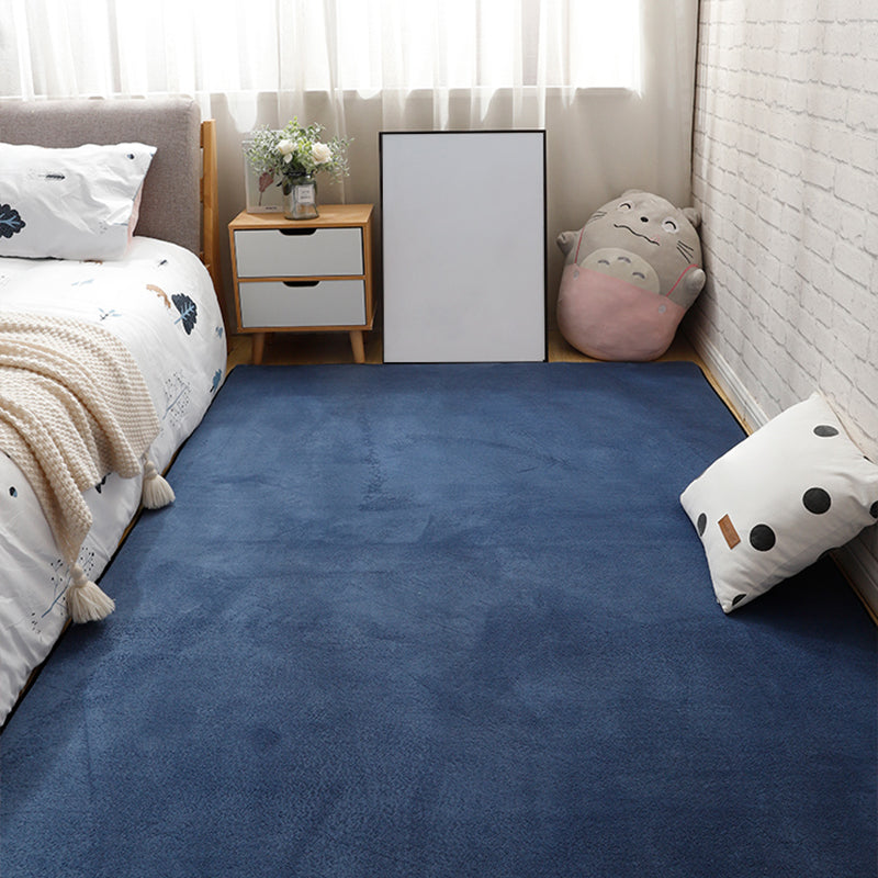 Multi Color Casual Rug Synthetics Solid Color Area Carpet Anti-Slip Backing Washable Easy Care Indoor Rug for Bedroom Clearhalo 'Area Rug' 'Rug' 2239205