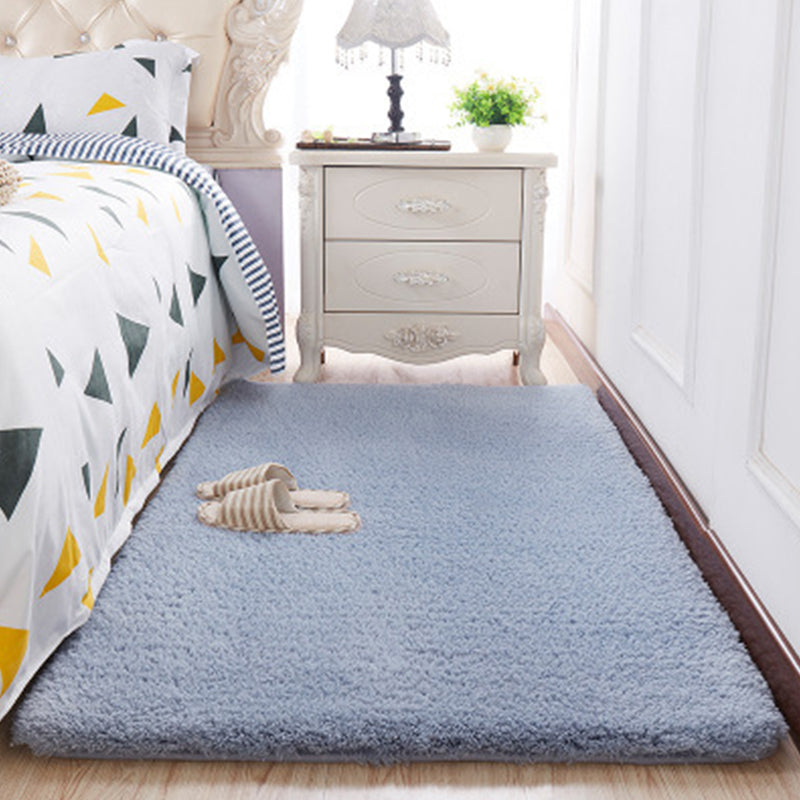 Casual Plain Rug Multi Colored Polypropylene Area Carpet Non-Slip Backing Washable Easy Care Rug for Room Dark Blue-Gray Clearhalo 'Area Rug' 'Casual' 'Rugs' Rug' 2239348