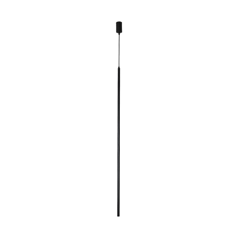 Acrylic Pole LED Suspension Light Minimalist Black Pendant Light Fixture for Bedside Clearhalo 'Ceiling Lights' 'Modern Pendants' 'Modern' 'Pendant Lights' 'Pendants' Lighting' 2241134