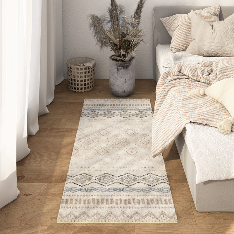 Multi Color Bedroom Rug Ethnic Geometric Carpet Polypropylene Pet Friendly Washable Indoor Rug Light Brown Clearhalo 'Area Rug' 'Rugs' 'Southwestern' Rug' 2241844