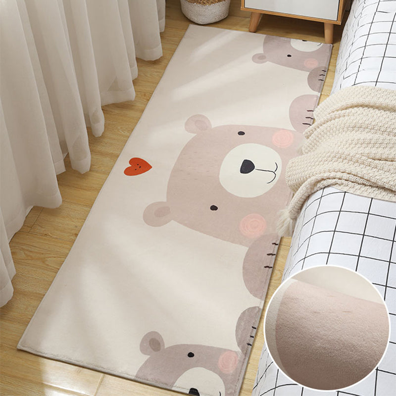 Simple Animal Print Rug Multi Colored Cute Indoor Rug Synthetics Anti-Slip Backing Stain-Resistant Carpet for Room Clearhalo 'Area Rug' 'Rug' 2241860